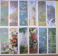 MONET PICTURES THEME SET/3 BOOKMARKS PLASTIC COATED  