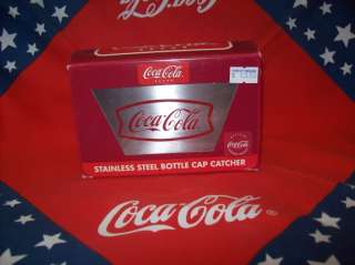 OFFICIAL COCA COLA STAINLESS STEEL BOTTLE CAP CATCHER!  