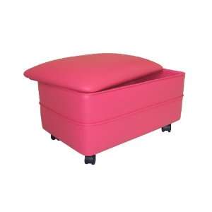  New   Hot Pink Rectangle Storage Ottoman by NW Enterprises 
