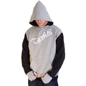  Tanked Hoodie   The Crib   Grey / Black: Sports & Outdoors