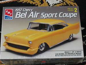 1957 CHEVY BEL AIR SPORT COUPE 1:25 SCALE KIT FREE SHIPPING !  