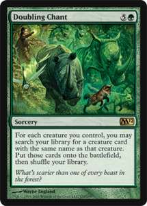  the Gathering GREEN DECK doubling chant rare game cards NM casual lot