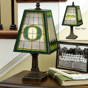  University of Oregon Art Glass Table Lamp: Home 