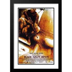 Black Hawk Down 20x26 Framed and Double Matted Movie Poster   Style A