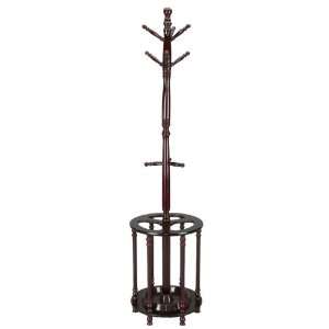  Wooden Coat Rack with Hat Hanger and Umbrella Stand: Home 