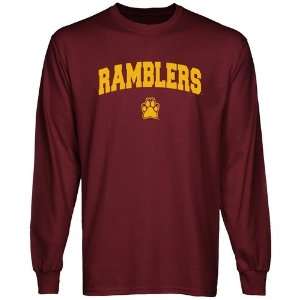  Loyola Chicago Ramblers Maroon Logo Arch Long Sleeve T 