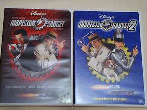 Disneys INSPECTOR GADGET 1 & 2 2 Movie Two Disc DVD Set Both Gaget 