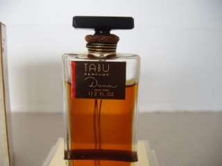Vintage FULL Dana TABU Perfume in Org Box  