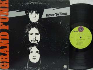 GRAND FUNK   Closer to Home LP (1st US Press, Lime Green Capitol 
