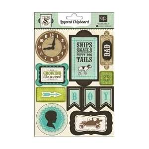 Echo Park Paper This & That Charming Layered Chipboard Stickers 5X6 