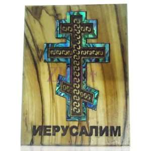  Russian Cross Mother Of Pearl Magnet 