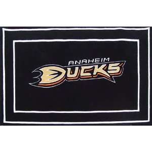   Anglo Oriental Anaheim Ducks Border Logo Floor Rug: Sports & Outdoors