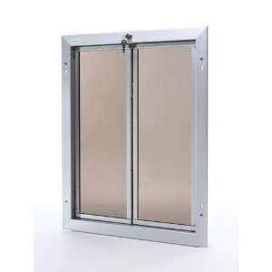   Large Plexidor Pet Door / Dog Door for Walls (Silver): Pet Supplies