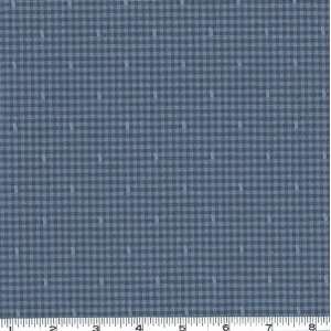  56 Wide Jacquard Ballyroan Blue Fabric By The Yard: Arts 