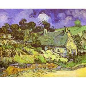   Gogh   24 x 20 inches   Cottages with Thatched Roofs