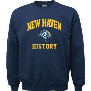 New Haven Chargers Navy Youth History Arch Crewneck Sweatshirt