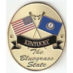   States of America Flags   Hiking Stick Medallion   The Bluegrass State