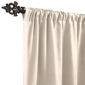  Outdoor Solid Drapery Panel in Bluerkle Snow   120 