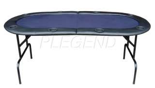 NEW 73 CASINO TEXAS HOLDEM POKER TABLE Bi Fold BLUE  