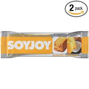  Soyjoy Mango Coconut Bar, 7 count box (Pack of 2): Health 