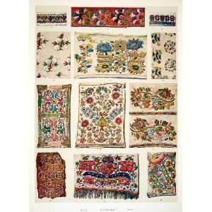   Patterns Linen Cotton Fabric Design Decor   Original Color Print Home