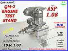 RC ENGINES TEST STAND new   for most .10 to 1.08 eng. Airplane~Helic 