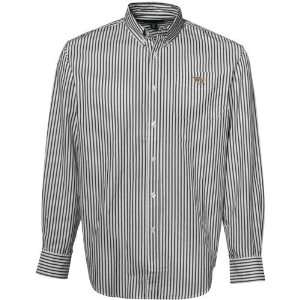   Black Bengal Stripe Long Sleeve Full Button Dress Shirt (X Large