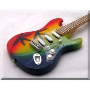  BOB MARLEY Miniature Mini Guitar Leaves Fender: Musical 