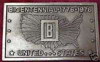 Bicentennial 1776 1976 United States Belt Buckle  