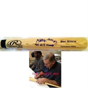  Bobby Cox Autographed/Hand Signed MLB Baseball Bat 95 
