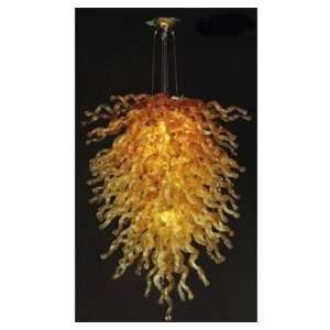  Terrazzo Chandelier   Amber