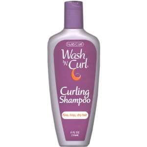 Wash N Curl Curling Shampoo for Fine, Limp, Dry Hair 8 oz 