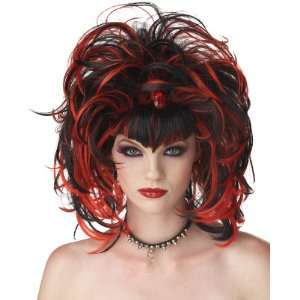  Wig Evil Sorceress Black Red: Home & Kitchen
