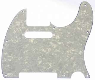 TELECASTER 3 PLY WHITE PEARLOID PICKGUARD  