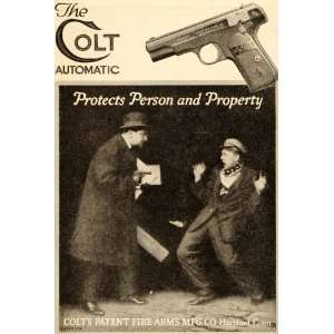  1915 Antique Ad Colts Patent Fire Arms Automatic Pistol 