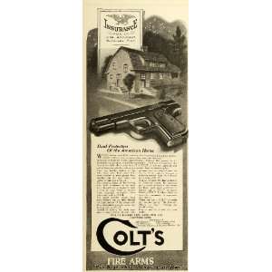  1920 Ad Colts Fire Arms Gun Hartford Connecticut Weapon 