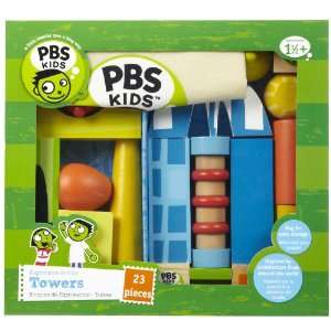  PBS Kids Exploration Blocks   Towers (32 pcs): Toys 