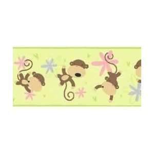  Monkey See Monkey Doà Girls Wallcovering Border 