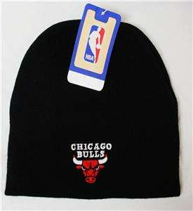 NBA Chicago Bulls Vintage Cuffless Beanie knit RETRO Bulls Beanie 