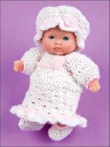 Crochet Patterns ITTY BITTY Baby Fashion 5 Doll CLOTHES Bride Groom 