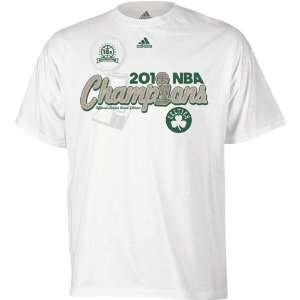  Boston Celtics Adidas 2010 NBA Champions Locker Room T 