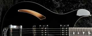   SE Custom Semi Hollow Electric Guitar with Bigsby, Black Ltd Edition
