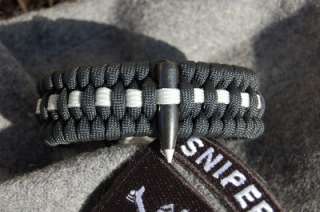 Black Ops Hog Tooth Sniper Paracord Survival Bracelet  