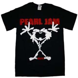 Pearl Jam Stickman Ten Alive Album Rock Band T Shirt BRAND NEW ITEM 