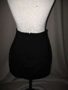 THREE DOTS Black Knit Short Skirt 30 Waist Size 8  