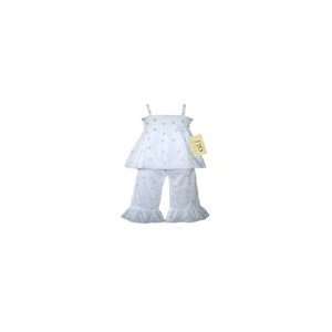   Designer 2pc White Smocked Boutique Baby Outfit by JoJo Designs: Baby