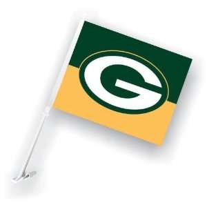   98956   Green Bay Packers Car Flag W/Wall Brackett: Sports & Outdoors