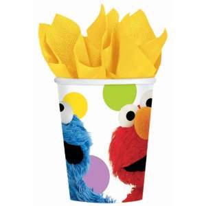  Sesame Street 9oz Paper Cups 8ct (6 Case Pack): Toys 