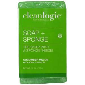  Clean Logic Soap + Sponge Cucumber Melon 4.2 oz. Beauty