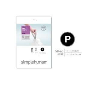  simplehuman code P custom fit can liners   20 pack: Health 